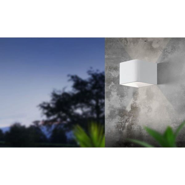 Aplique de Pared LED 8x13,5cm DONINNI 1 6,2W 550lm 3000K IP55 Blanco
