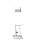 Baliza para Exterior Superficie LED 40cm DONINNI 1 6,2W 550lm 3000K IP65 Negro