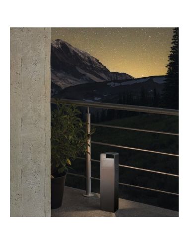 Baliza para Exterior Superficie LED 40cm DONINNI 1 6,2W 550lm 3000K IP65 Negro