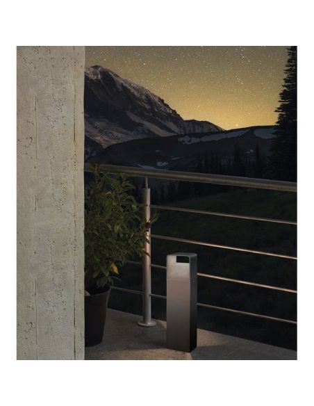 Farol Exterior LED Superfície 40cm DONINNI 1 6.2W 550lm 3000K IP65 Preto