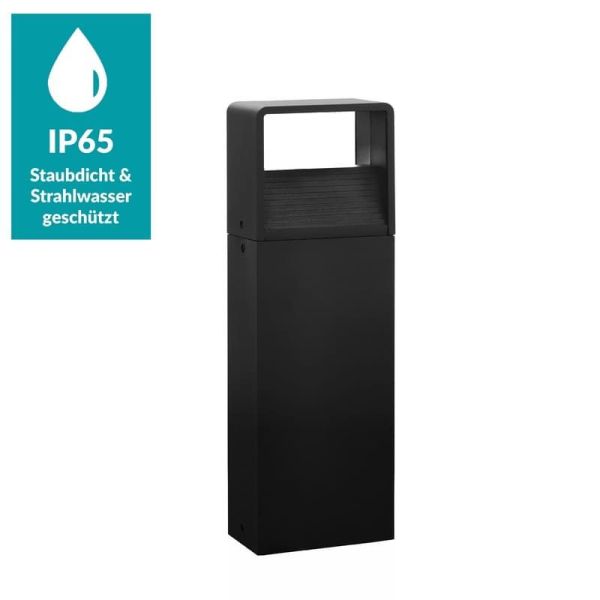 Baliza para Exterior Superficie LED 40cm DONINNI 1 6,2W 550lm 3000K IP65 Negro