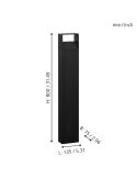 Poste para Exterior LED 80cm DONINNI 1 6,2W 550lm 3000K IP65 Negro