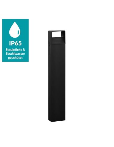 Poste para Exterior LED 80cm DONINNI 1 6,2W 550lm 3000K IP65 Negro