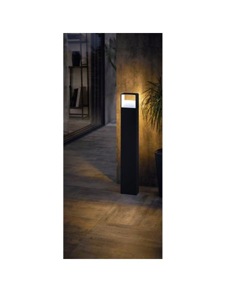 Poste exterior LED 80cm DONINNI 1 6.2W 550lm 3000K IP65 Preto