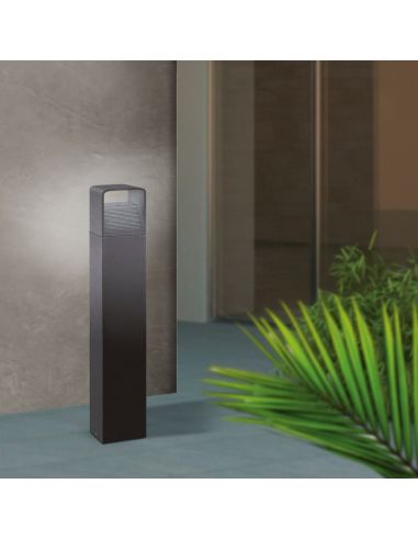 Poste para Exterior LED 80cm DONINNI 1 6,2W 550lm 3000K IP65 Negro