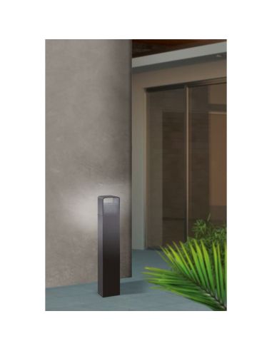 Poste exterior LED 80cm DONINNI 1 6.2W 550lm 3000K IP65 Preto