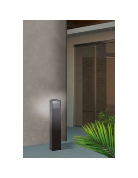 Poste para Exterior LED 80cm DONINNI 1 6,2W 550lm 3000K IP65 Negro