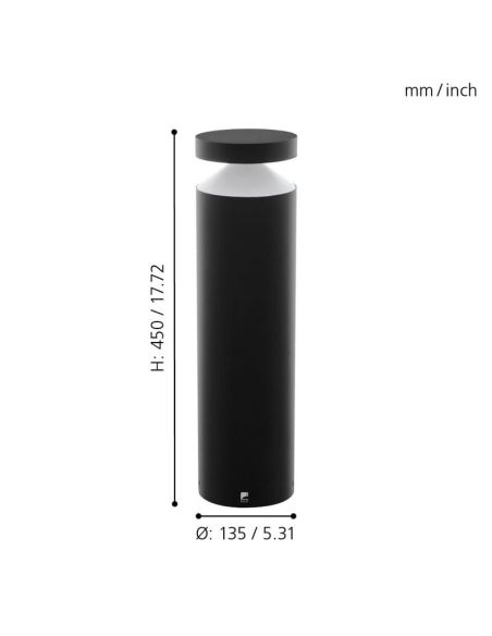 Baliza para Exterior de Superficie MELZO 45cm 1300lm 11W IP65 