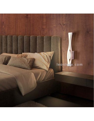 Aplique de Pared LED 6W 3000k Diseño moderno para Dormitorio Interior Barato 4863 Sáhara de Mantra | LeonLeds