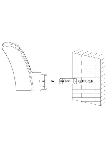 Aplique de Pared LED Moderno FIUMICINO Luz Cálida 3000K 11,5W 1200lm IP44