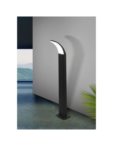 Poste Exterior LED 11.5W FIUMICINO 90cm Luz Quente 3000K 1200lm IP44