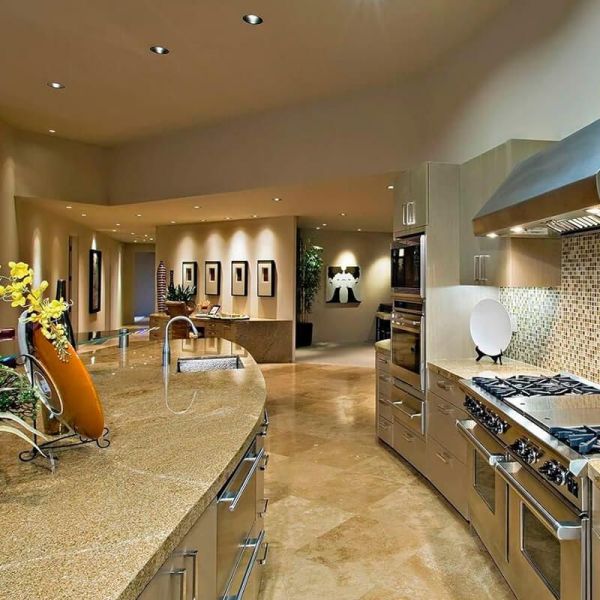 Aro Empotrable Basculante MR16/GU10 -Redondo Plano- de Acero Pulido Vtac | Leonleds