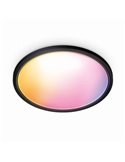 Plafon LED inteligente SuperSlim 32W 3.750Lm 2200K - 6500K branco ou preto
