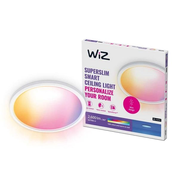 Plafón de techo inteligente LED SuperSlim 32W 3.750Lm 2200K - 6500K blanco o negro