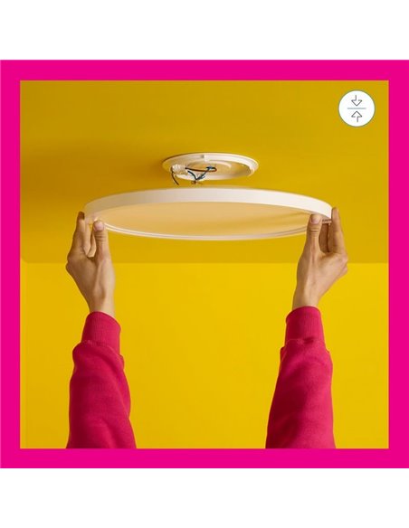 Plafón de techo inteligente LED SuperSlim 32W 3.750Lm 2200K - 6500K blanco o negro