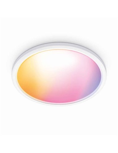 Plafón de techo inteligente LED SuperSlim 32W 3.750Lm 2200K - 6500K blanco o negro