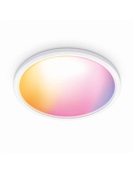 Plafón de techo inteligente LED SuperSlim 32W 3.750Lm 2200K - 6500K blanco o negro