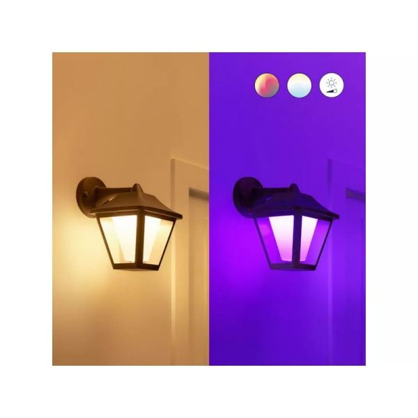 Farol/Aplique de exterior Inteligente WALL LIGHT CLASSIC a todo color regulable 1.000Lm, Wifi, IP44