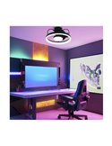 Ventilador de techo LED moderno STRIKE negro 50W 4800Lm con 3 tonos de blancos