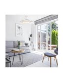 Ventilateur de Plafond LED à pales rétractables SUPERECO Blanc 45W 4400Lm CCT