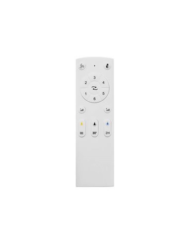 Ventilador DC SURAT blanco LED 18W 1600 Lm, con 4 aspas largas  47w potencia CCT Dim
