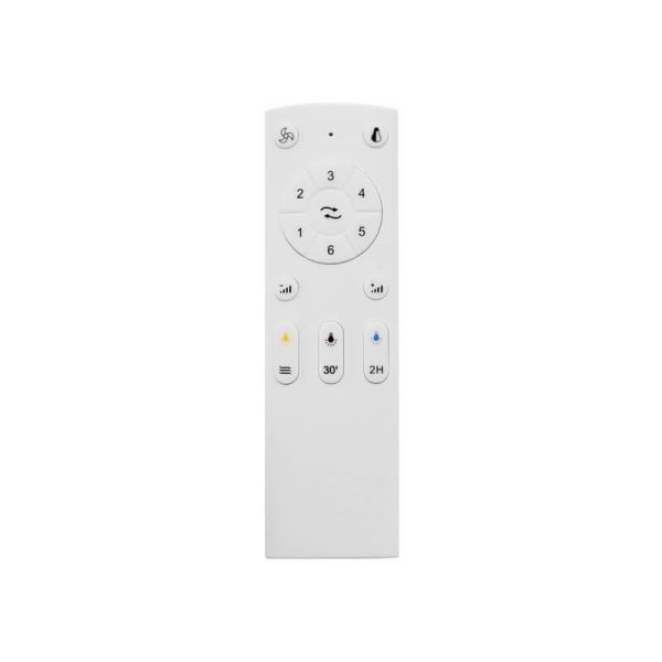 Ventilador DC SURAT blanco LED 18W 1600 Lm, con 4 aspas largas  47w potencia CCT Dim