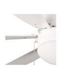 Ventilador AC TABIT blanco 6 aspas con luz 1xE27 para habitación pequeña