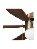 Ventilador con luz AC TABIT madera 1xE27, habitación pequeña
