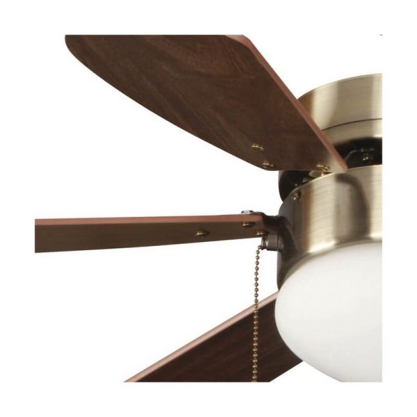 Ventilador con luz AC TABIT madera 1xE27, habitación pequeña