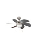 Ventilador AC TABIT multicolor con luz 1xE27, habitación pequeña infantil