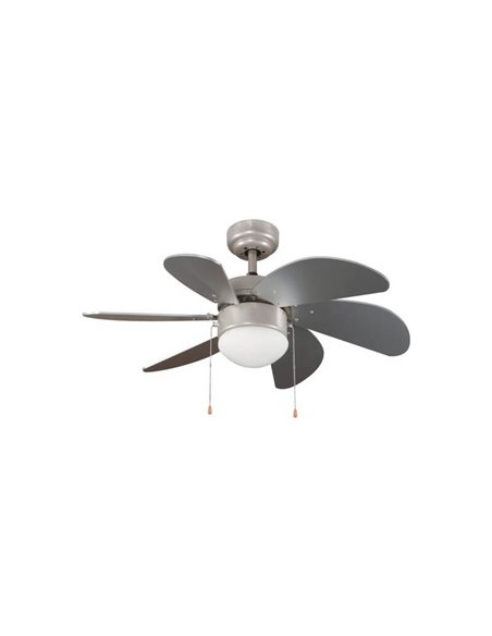 Ventilador AC TABIT multicolor con luz 1xE27, habitación pequeña infantil