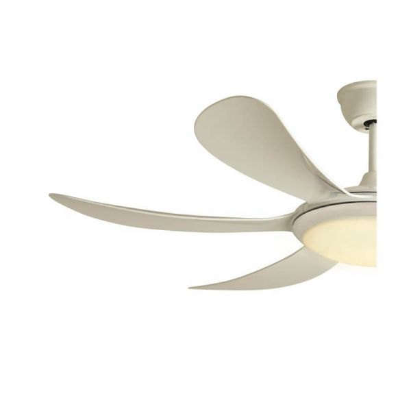 Ventilateur LED DC blanc TANIK 24W CCT pour grandes pièces en option Smart