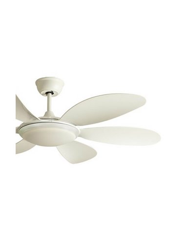 Ventilador TANIK branco DC LED 24W CCT para salas grandes opcional Smart