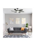 Ventilateur de plafond TANIK gris DC LED 24W CCT pour grandes pièces