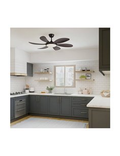 Ventilateur de Plafond LED TANIK Marron 24W CCT DC, pour grandes pièces 2