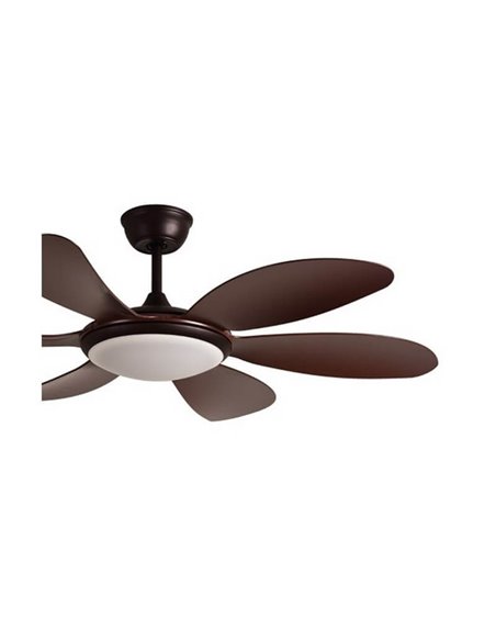 Ventilateur de Plafond LED TANIK Marron 24W CCT DC, pour grandes pièces