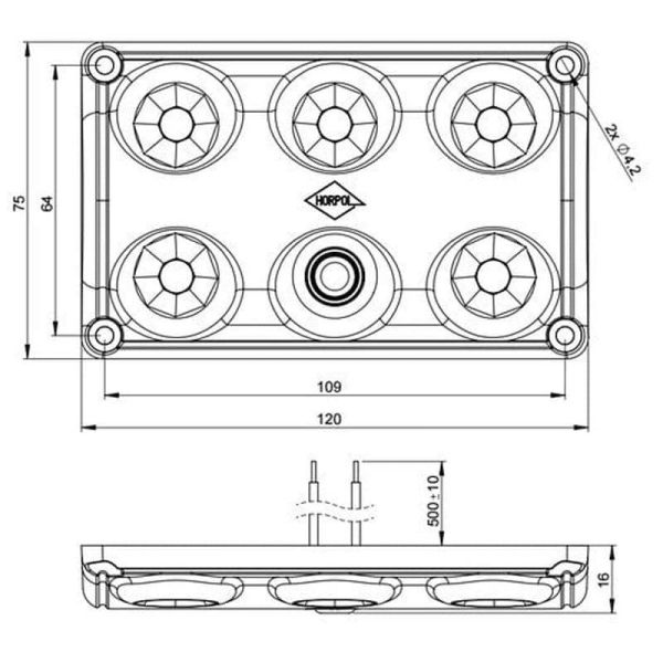 Rechteckiger LED-Deckenstrahler mit...