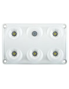 Plafon LED interior retangular com interruptor com 2 níveis de luz 100% - 30% IP65 900Lm 5000K Horpol