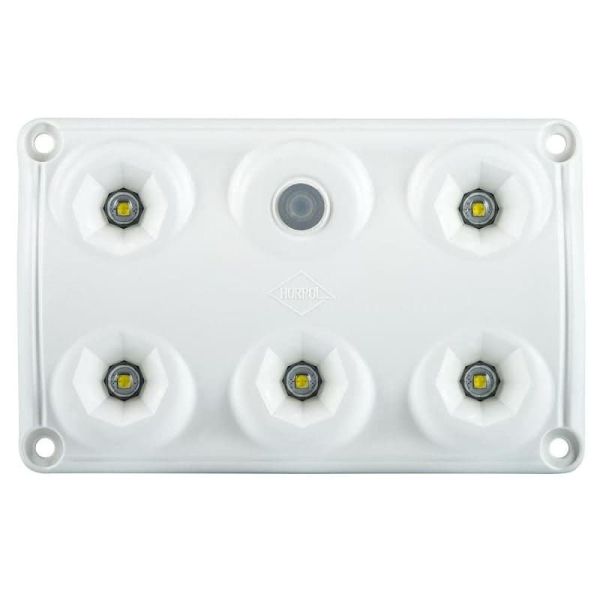 Plafón LED interior rectangular con interruptor con 2 Niveles de Luz 100% - 30% IP65 900Lm 5000K Horpol