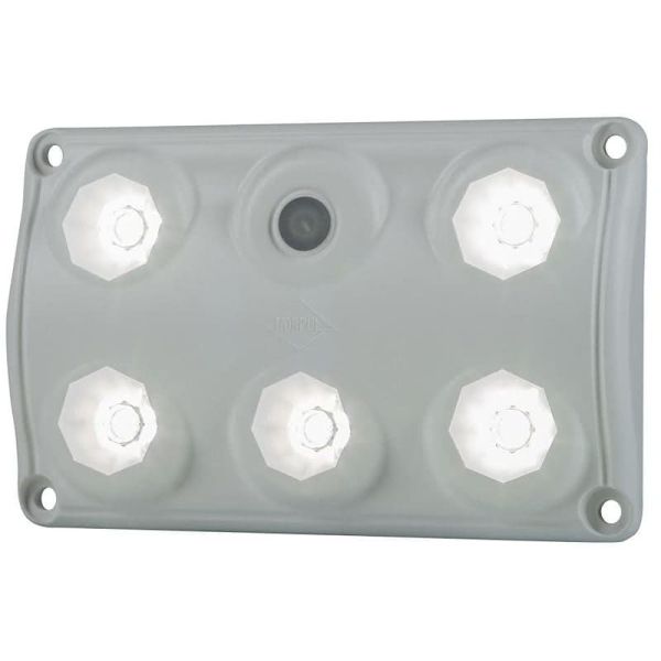 Plafón LED interior rectangular con interruptor con 2 Niveles de Luz 100% - 30% IP65 900Lm 5000K Horpol