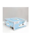 Ventilador de Techo LED aspas retráctiles TAORO Mini Blanco y madera 46W 5520 Lm CCT