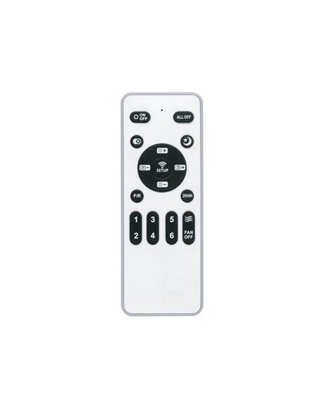Ventilador Plafón LED cirular TIVOLI 50W 5200Lm con aspas integradas efecto madera, marrón CCT Dim