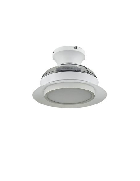 Ventilador de Techo LED con aspas retráctiles VILLA 18W 2400Lm CCT para habitaciones pequeñas