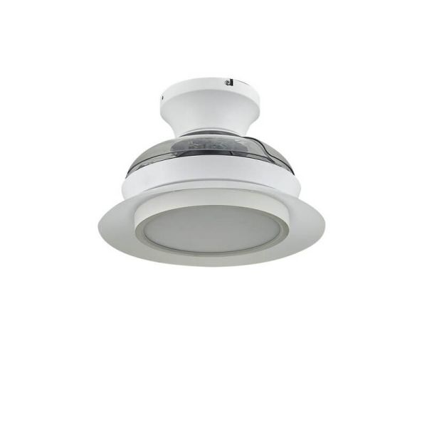 Ventilador de Techo LED con aspas retráctiles VILLA 18W 2400Lm CCT para habitaciones pequeñas