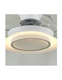 Ventilateur de Plafond LED VILLA 18W 2400Lm CCT à pales rétractables pour petites pièces
