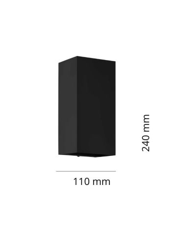 Aplique de Pared Exterior Rectangular EREMITANA-Z Conectada | LeonLeds