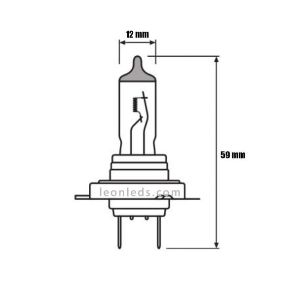 Lâmpada H7 Truckstar Pro 24V +120% de última geração | Raio