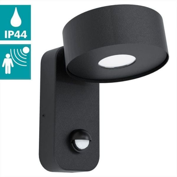 Aplique Pared LED Sensor Movimiento PALOSCO 4,9W 360lm IP44 | LeonLeds