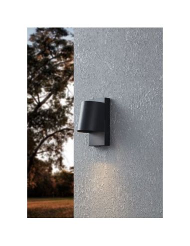 Candeeiro de parede exterior 20cm LED STAGNONE 1x4.6W GU10 400lm IP54 | LeonLeds