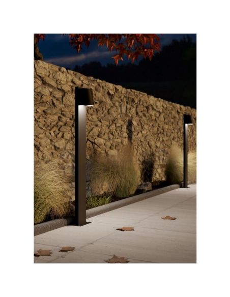 Superfície de poste exterior STAGNONE 1x4.6W GU10 400lm IP54 | LeonLeds